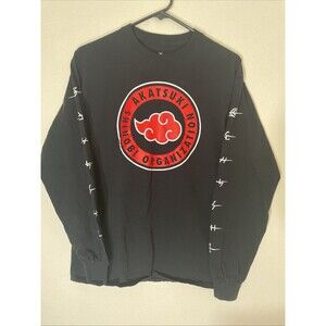 Box Lunch Naruto Shippuden Tshirt Long Sleeve Black Size Medium
